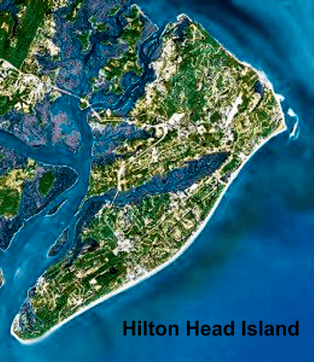 hilton head island, sc aerial photo